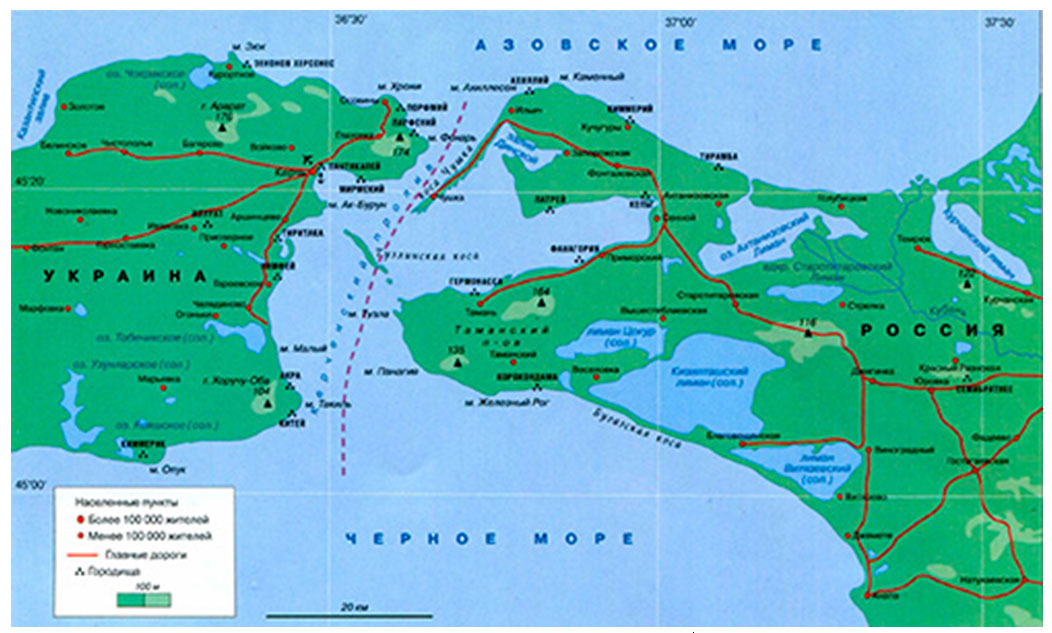 Покажи карту тамани. Керченский пролив Тамань. Керченский пролив на карте. Азовское море и Керченский пролив на карте. Карта полуострова Крым и Керченского пролива.