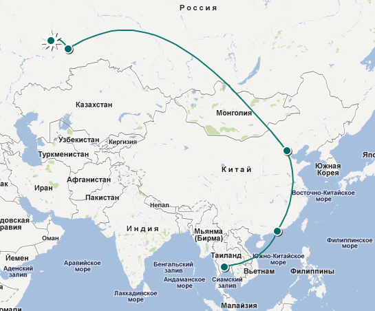 Перелет из санкт петербурга в тайланд