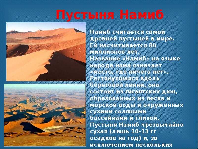 Самая южная пустыня материка