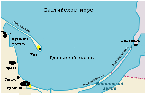 Проливы балтийского моря. Балтийская коса Гданьский залив. Гданьский залив на карте. Балтийская коса Гданьского залива на карте. Гданьский залив Балтийское море на карте.