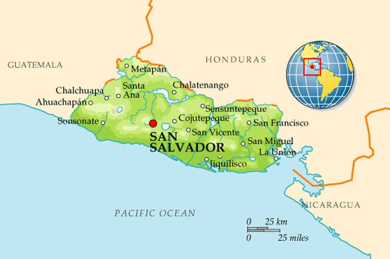 Столица гондураса на карте. Сан Сальвадор на карте. Республика Эль Сальвадор на карте. Сальвадор государство на карте.
