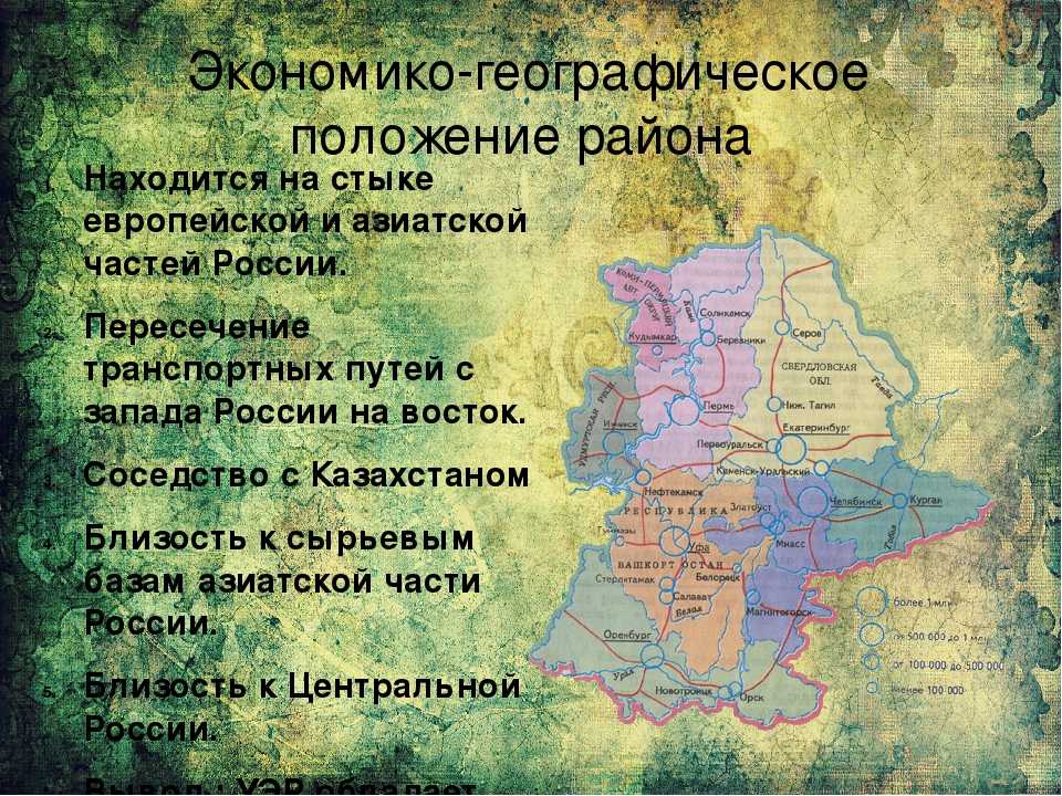 Характеристика экономико географического положения. Уральский экономический район ЭГП карта. Уральский экономический район экономический ЭГП. Географическое положение района Уральского района. ЭГП Уральского экономического района граничит.