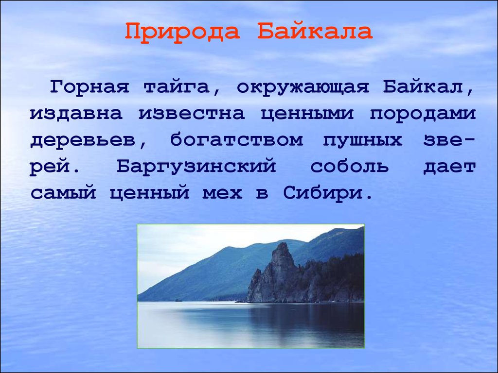 Информация про озера. Описать озеро Байкал. Описание озера Байкал. Природа Байкала описание. Байкал презентация.