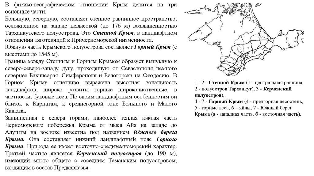 Особенности крыма. Физико-географическая характеристика Крыма. Характеристика физико-географического положения Крыма. Характеристика географического положения Крыма. Физико-географическое районирование Крыма.