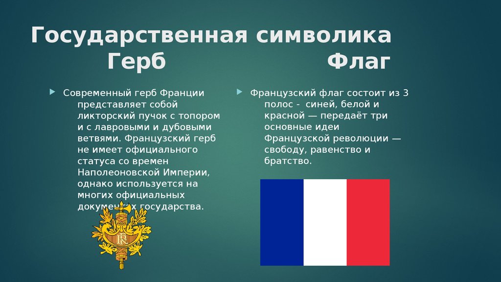 Информация о государстве. Государственные символы Франции. Государственное устройство Франции. Символы государства Франции. Франция флаг и герб.