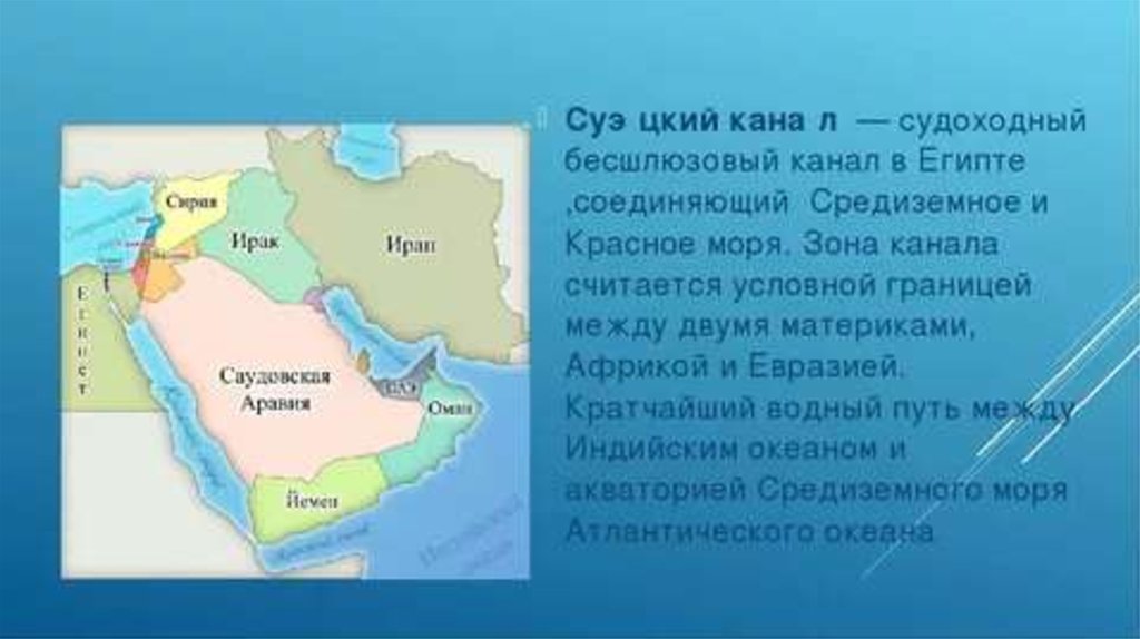 Канал соединяющий средиземное и красное