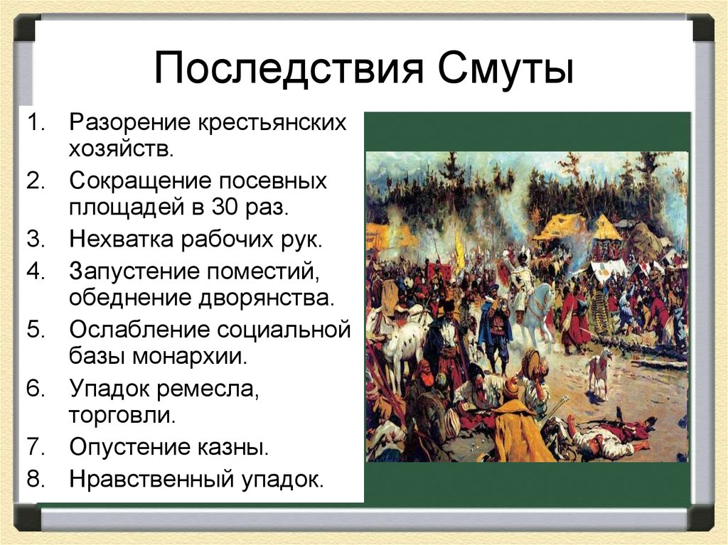 Каково было положение церкви после смуты. Последствия смуты 1598-1613. Причины смуты в России 17 век. Причины смутного времени в 17 веке. Причины разорения смута.