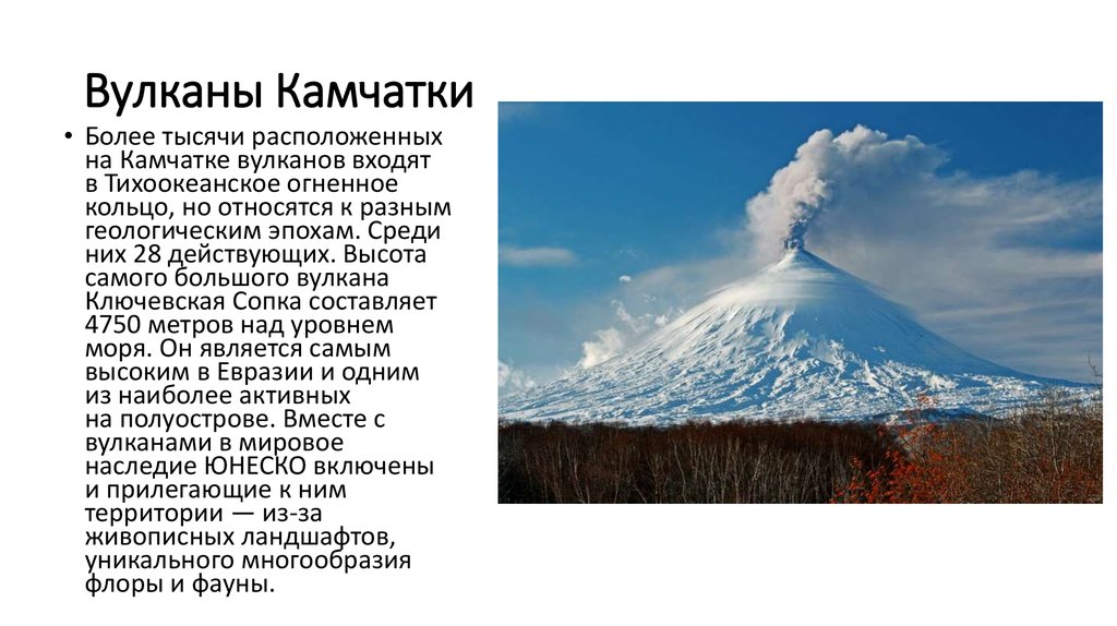 Самый активный вулкан на территории камчатки. Вулканы на Камчатке названия. Камчатка интересные факты.