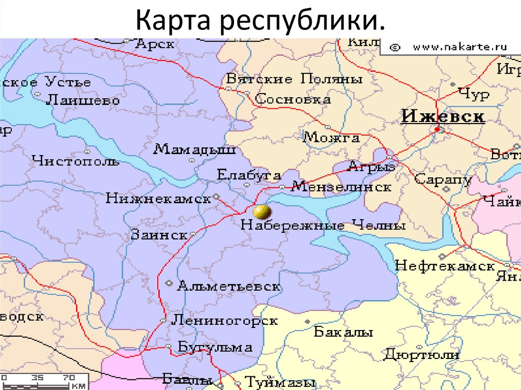 Карта г альметьевск