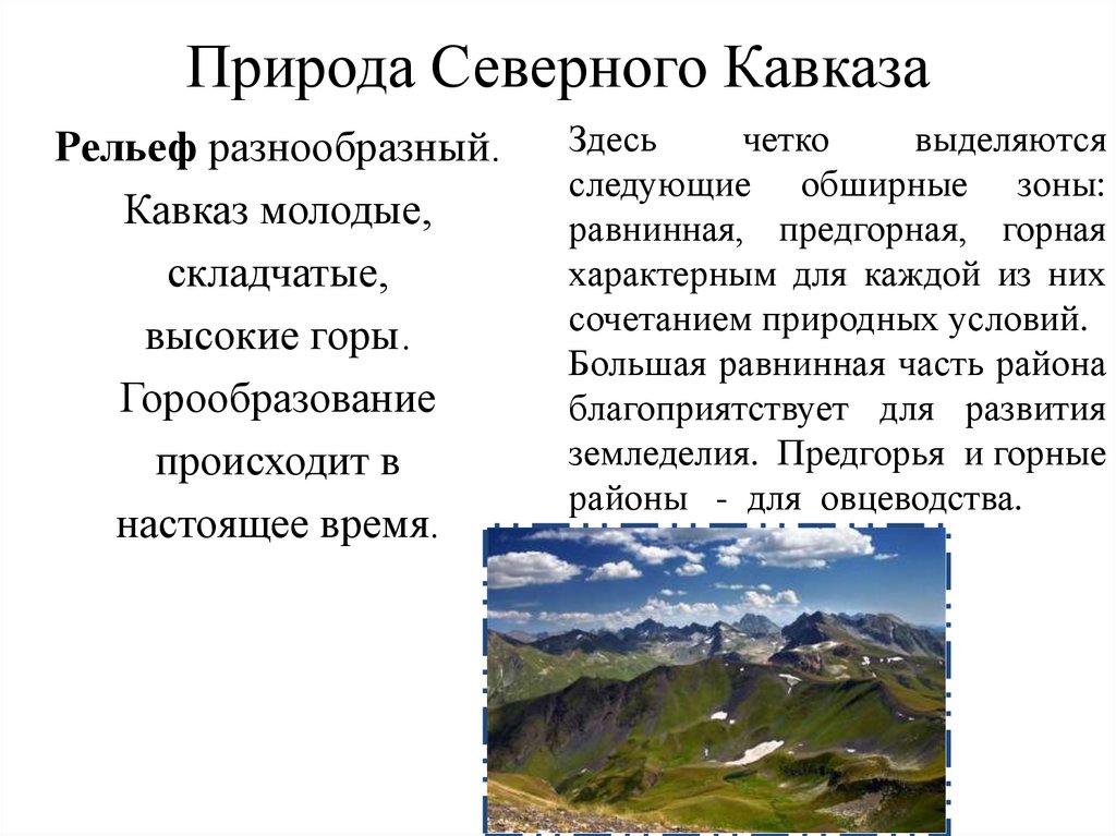 Природные ресурсы кавказа таблица. Особенности природы европейского Юга. Особенности природы Северного Кавказа. Северный Кавказ географическое положение и природные условия. Особенности природы Северного Кавказа таблица.