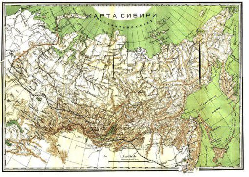 Историческая карта Сибири