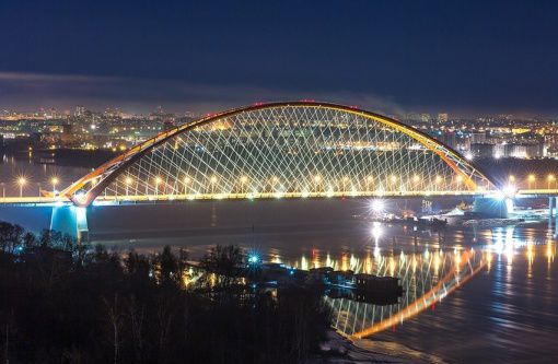Мост через Обь в Новосибирске