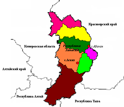 Карты районов республики хакасия. Республика Хакасия карта с районами. Административное деление Хакасии. Карта Хакасии с районами. Республика Хакасия границы на карте.