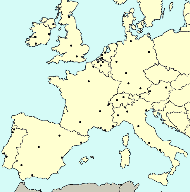 Европа West. Western Europe Map. Western European Countries. Map of Europe with Cities.