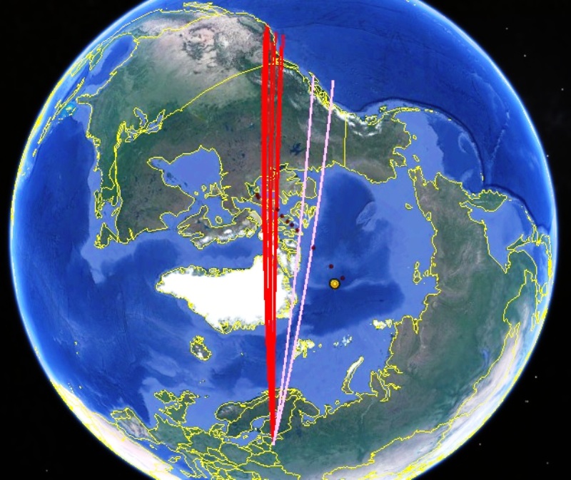 Где находится южный полюс земли физика. Движение Северного магнитного полюса. Магнитные полюса земли. Смещение полюсов и оси земли. Смещение полюсов земли.