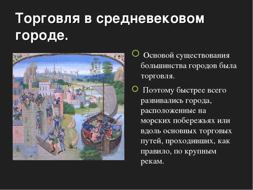 История средневековых городов