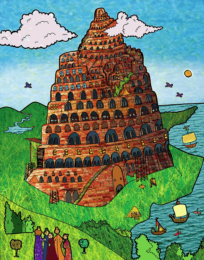 Вавилонская башня языки. Вавилонская башня в Вавилоне. Вавилонская башня 1563. Вавилонская башня ГОРГОРОД. Тобиас Верхахт Вавилонская башня.