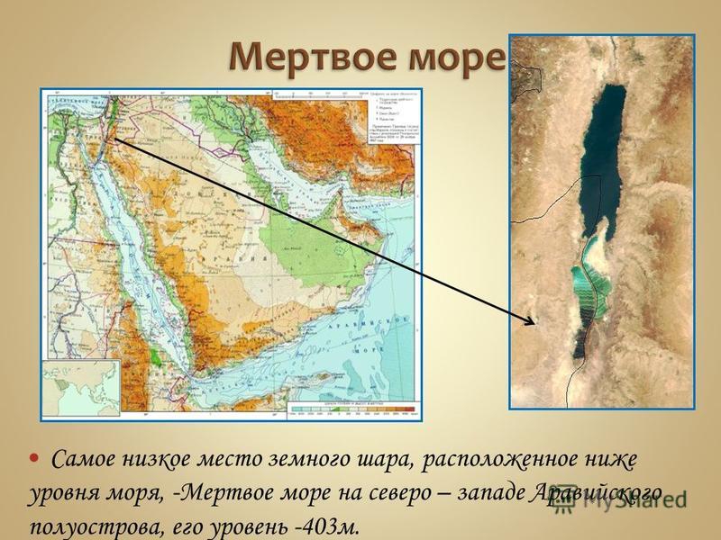 Где находится мертвое море