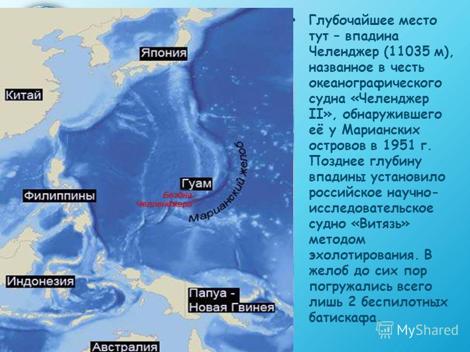 Впадинами являются