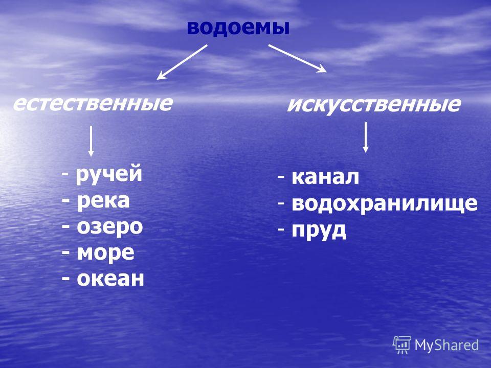 Чем отличается озеро от моря. Естественные и искуственные водоёмы. Естественные или искусственные водоемы. Искусственные водоемы и их названия. Естественные и искусственные водоемы 2 класс.