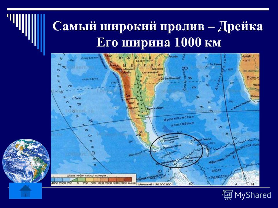 Где находится пролив