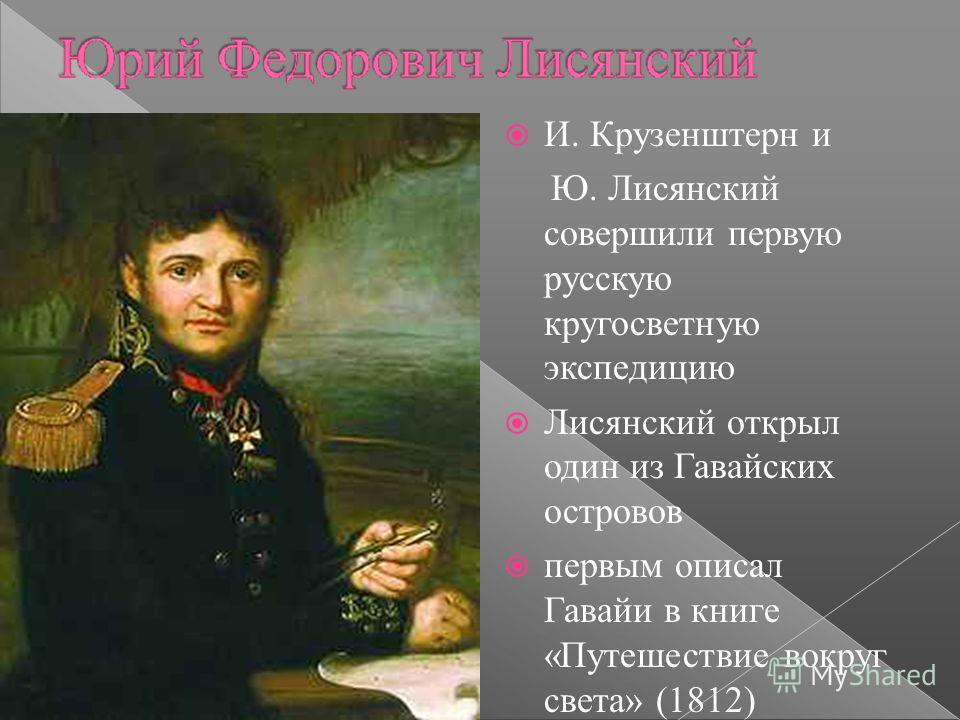 Годы жизни юрия лисянского. Юрий Лисянский открытия. Лисянский Юрий Федорович открытия. И.Ф Крузенштерн и ю.ф Лисянский открытия. Юрий Лисянский открытия в географии.