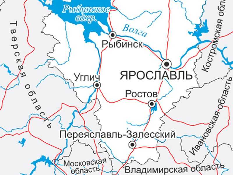 Ярославская на карте россии