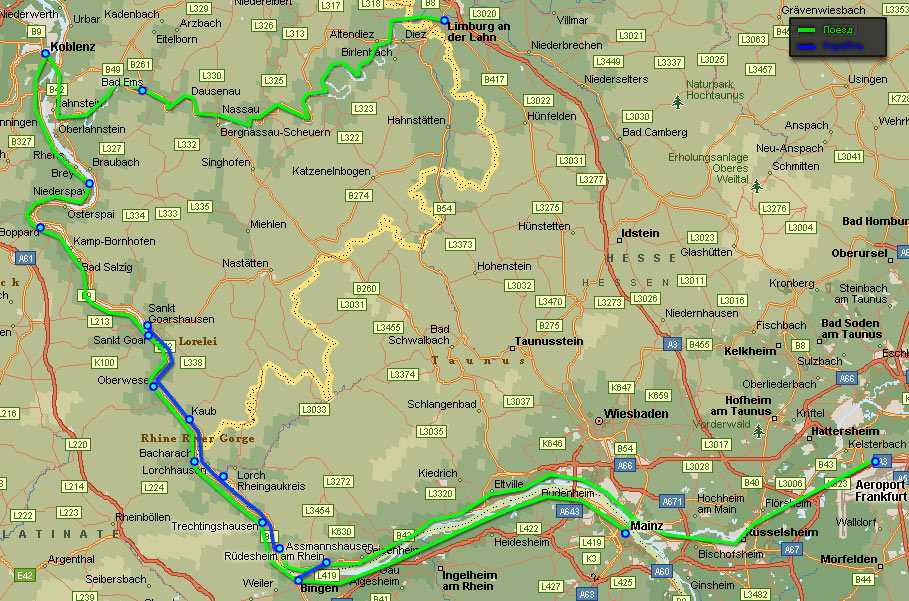 Романтическая дорога Германии. Рейн от Майнца до Кобленца. Bad Camberg Германия на карте. Базель/Вайль ам Райн на карте.