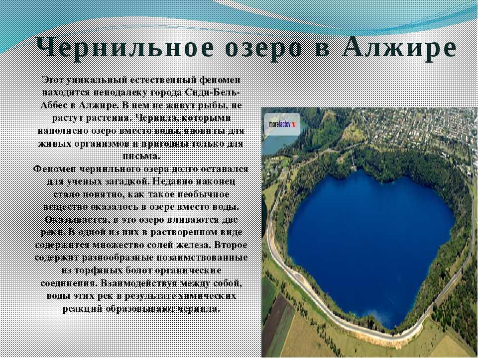Доклад о озерах