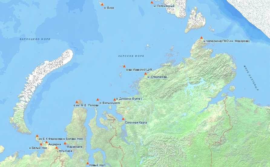 Новая острова на карте. Карское море Диксон. Остров белый в Карском море на карте. Северная земля Карское море карта. Карта Карское море новая земля.