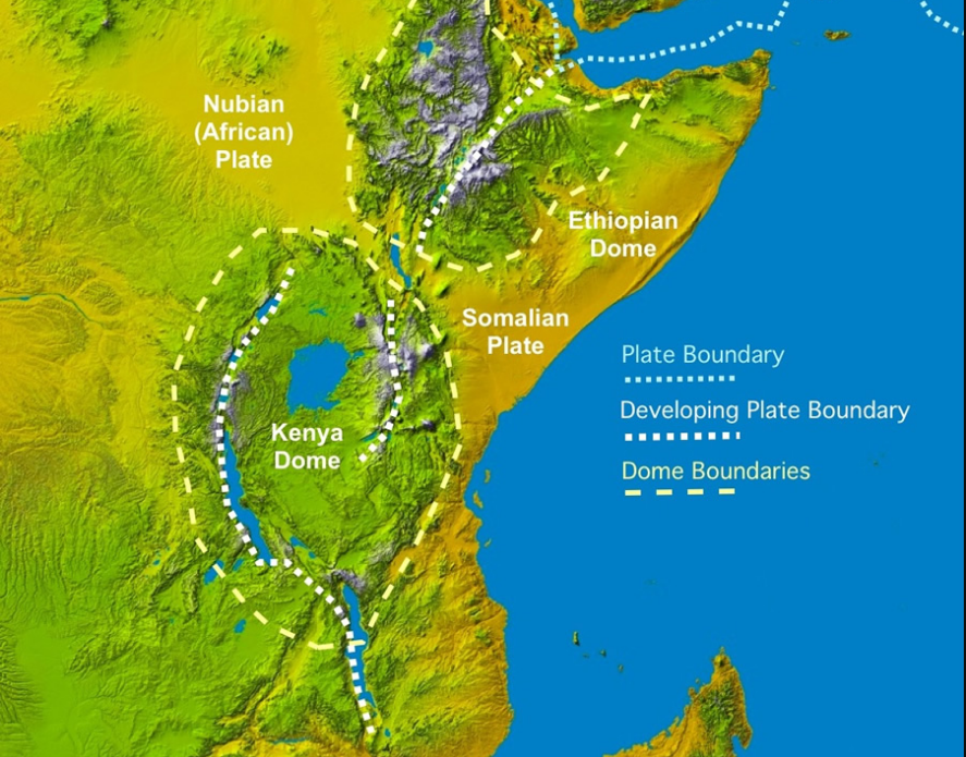 Восточно африканский разлом на карте африки