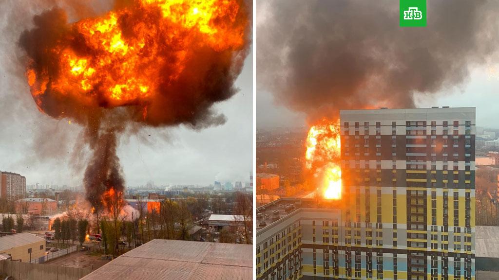 Видео где стали. Пожар на юге Москвы.