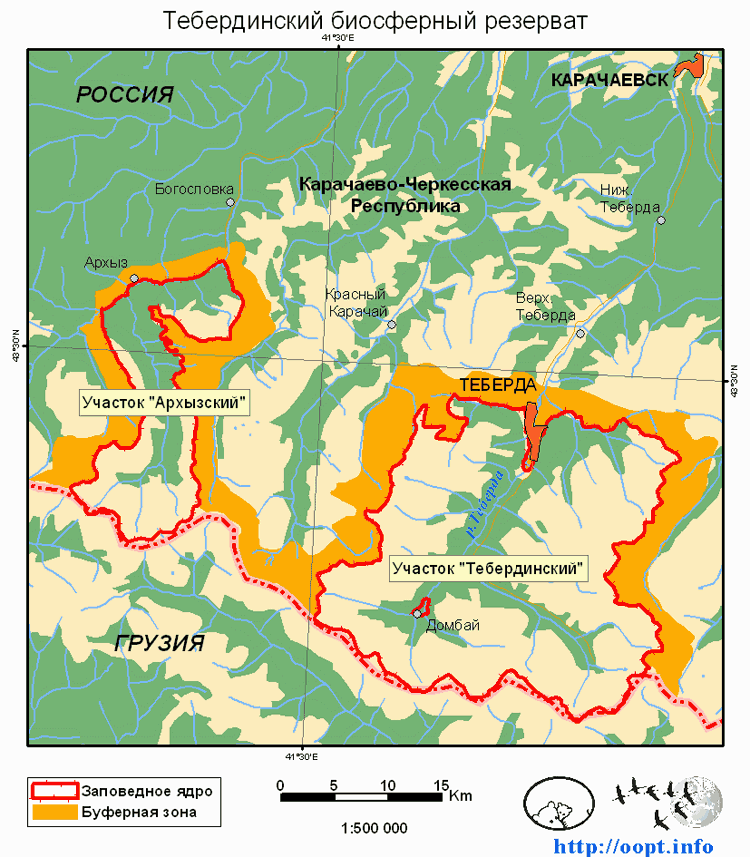 Воронежский заповедник карта границ