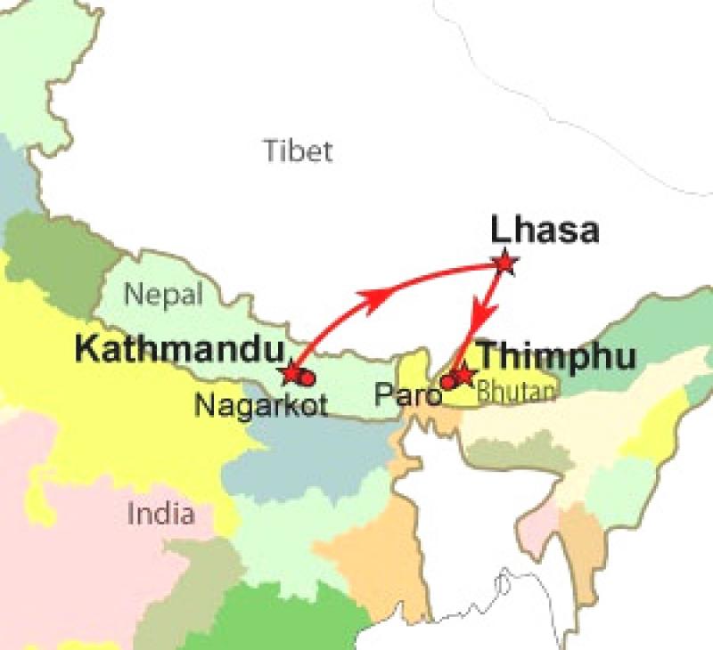 Непал и бутан. Непал Катманду на карте. Катманду столица на карте. Тибет и Непал на карте.