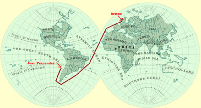 Карта робинзона крузо. Путь Робинзона Крузо. Карта путешествий Робинзона Крузо.
