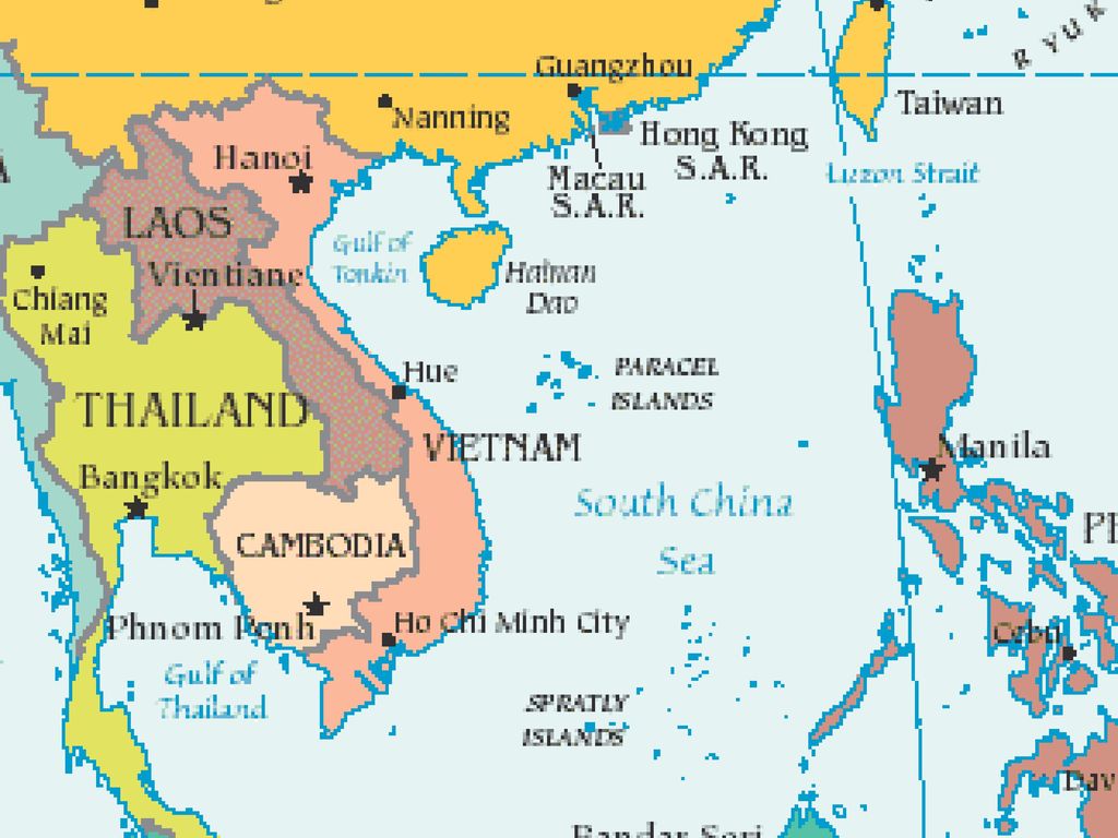 Тайвань и тайланд разница между ними. Вьетнам и Корея на карте. Корея и Таиланд на карте. Китай и Вьетнам на карте.