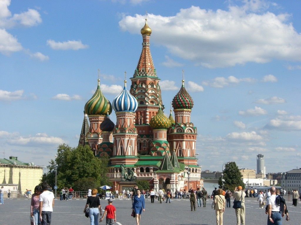 Red square in the centre