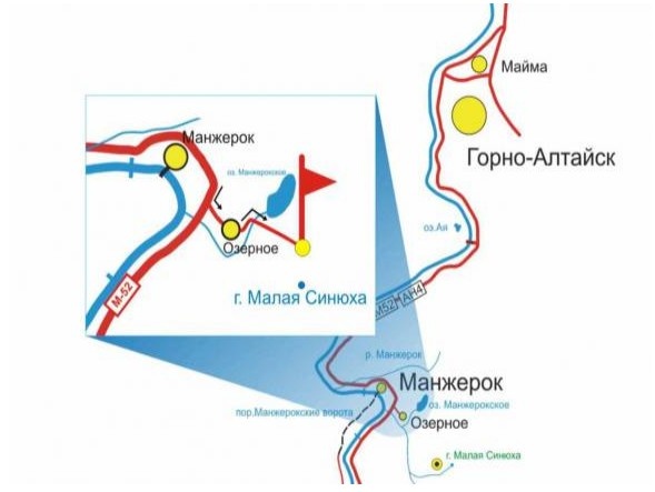 Манжерок на карте алтая. Озеро Манжерок горный Алтай на карте. Манжерокское озеро горный Алтай на карте. Горно Алтайск Манжерок на карте.