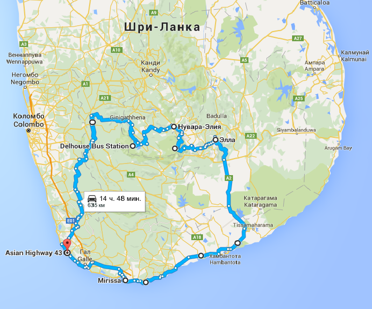 Регионы шри ланки. Шри Ланка карта дорог. Маршрут по Шри Ланке на 7 дней. Карта Шри Ланки. Шри Ланка маршруты путешествий.
