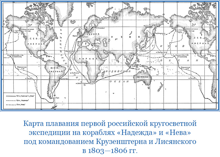 Кругосветное плавание экспедиции. Карта плавания Крузенштерна и Лисянского. Экспедиция Крузенштерна и Лисянского на карте. Маршрут плавания Крузенштерна и Лисянского 1803 1806 на контурной карте. Кругосветное путешествие Крузенштерна и Лисянского на карте.