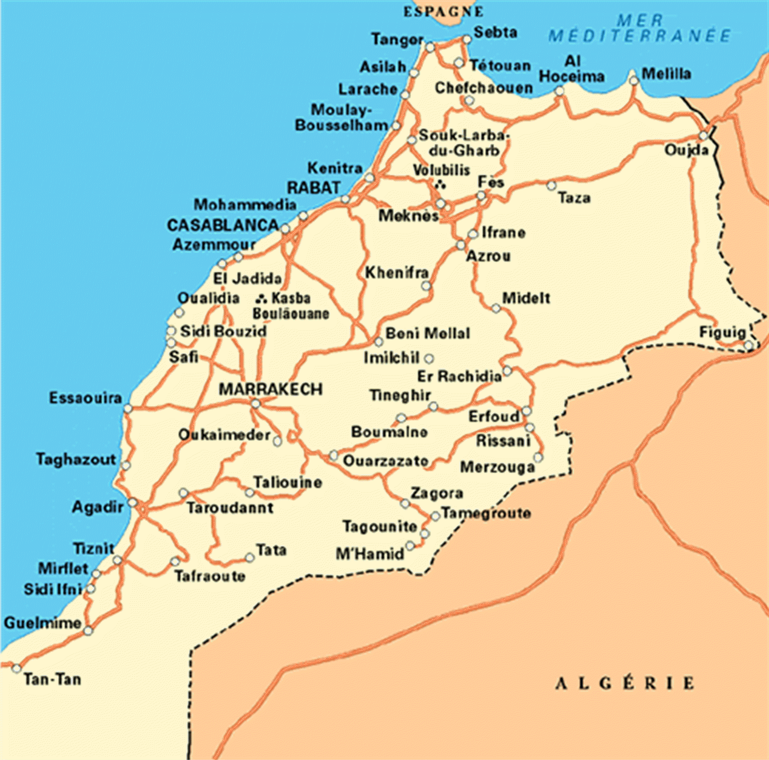 Покажи на карте марокко. Шефшауэн Марокко на карте. Столица Марокко на карте. Марокко политическая карта.