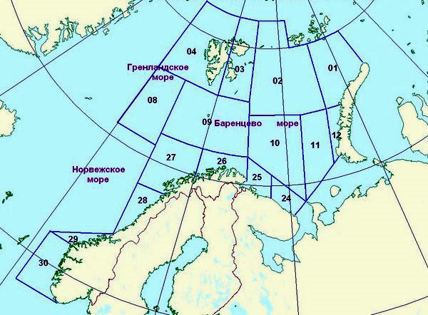 Карта баренцева моря с границами. Акватория Баренцева моря. Баренцево море на карте. Промысловые районы Баренцева моря. Морские границы Баренцева моря.