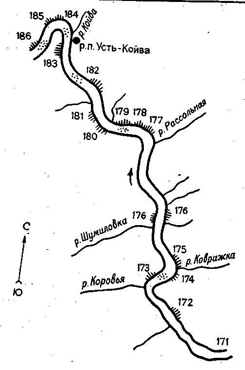 Река чусовая на карте