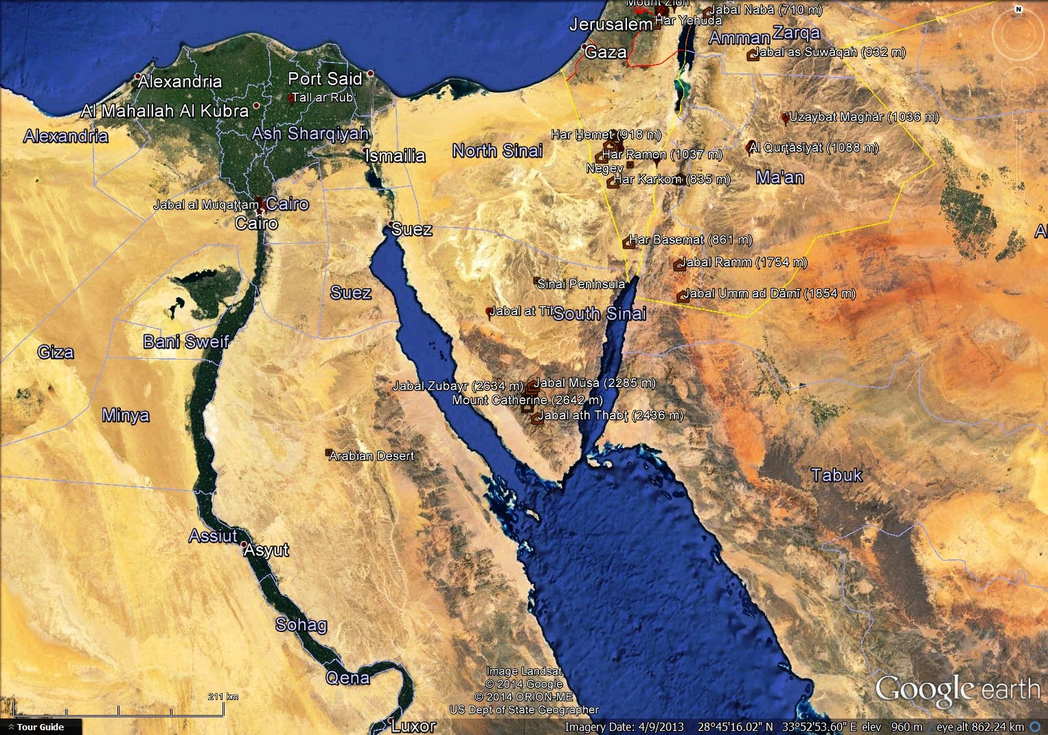 египет на карте шарм эль шейх