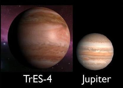 Tres-4b, одна из самых больших планет