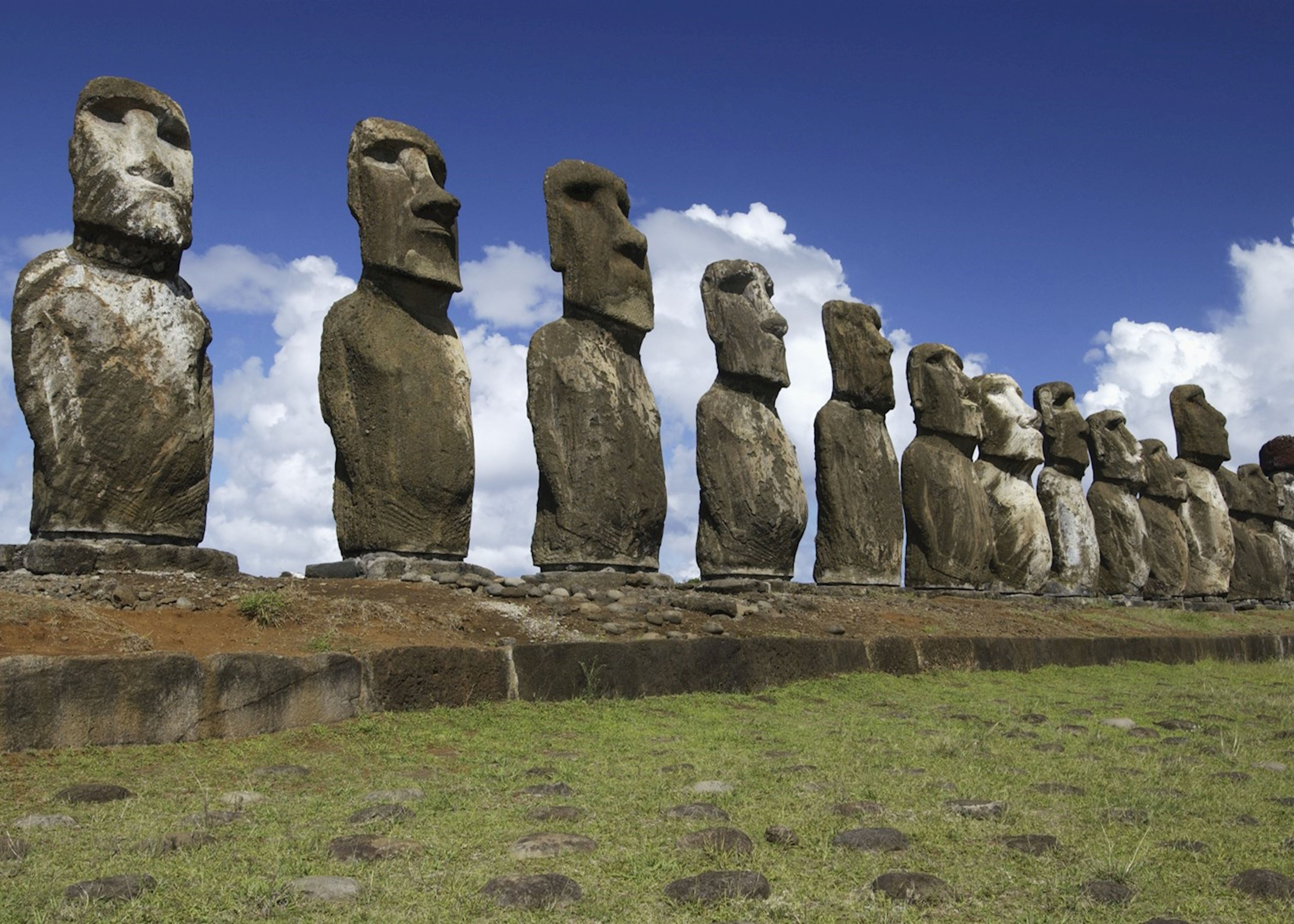Каменные статуи острова пасхи страна. Остров Пасхи статуи. Каменные истуканы острова Пасхи. Статуи Моаи. Моаи на острове Пасхи.