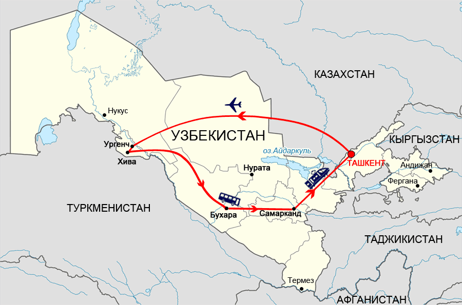 Карта хорезма узбекистан