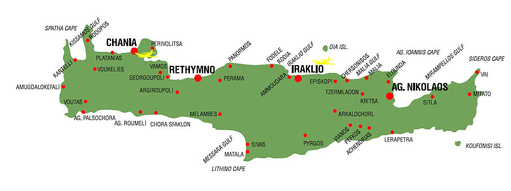 Крита на русском. Остров Крит отели на карте. Побережье Крита карта. Крит остров достопримечательности на карте. Карта Крита с курортами.