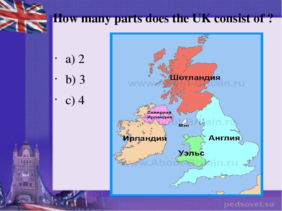 4 части великобритании
