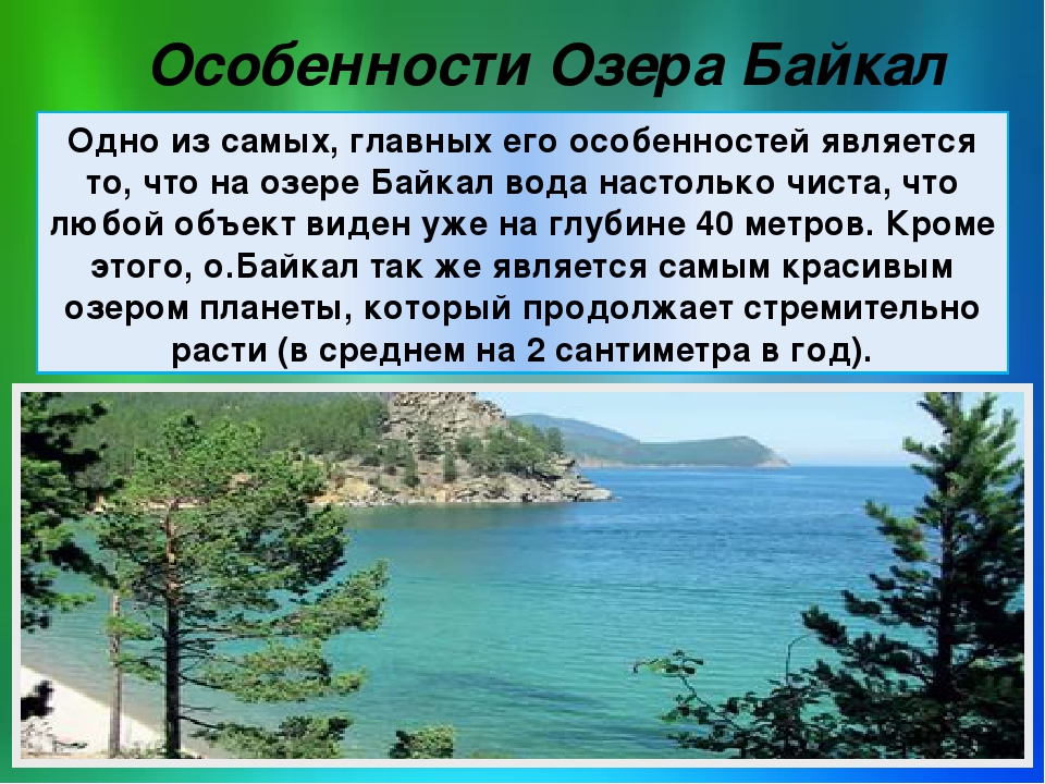 Уникальные особенности